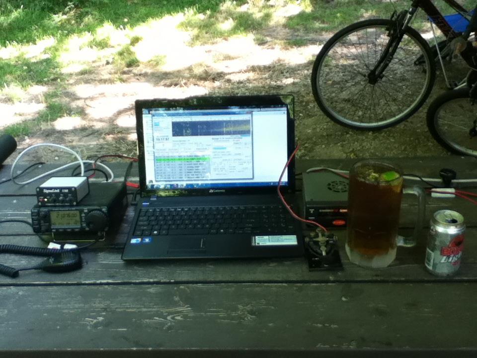 Ham radio+Camping=Hamping!